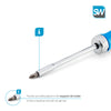 SolidWork professional magnetic Ratchet Screwdriver with 12 bits in the Handle