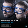 Safety Goggles Dark Blue Clear