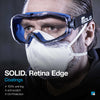 Safety Goggles Dark Blue Clear