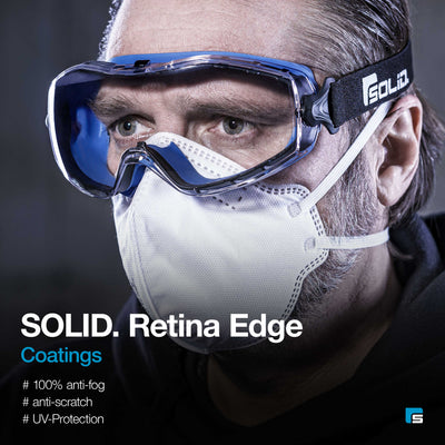 Safety Goggles Dark Blue Clear