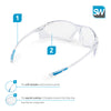 SolidWork professional safety glasses with integrated side protection - eye protection with clear, fog-free, scratch-resistant and UV protective coated lenses