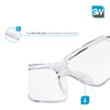 SolidWork professional safety glasses with integrated side protection - eye protection with clear, fog-free, scratch-resistant and UV protective coated lenses