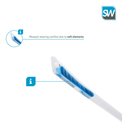 SolidWork professional safety glasses with integrated side protection - eye protection with clear, fog-free, scratch-resistant and UV protective coated lenses