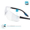 SolidWork SW8314 professional safety glasses with integrated side protection - eye protection with clear, fog-free, scratch-resistant and UV protective coated lenses - Spectacles for shooting