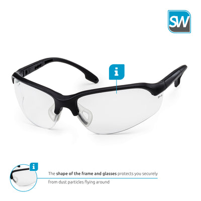 SolidWork SW8316 premium safety glasses for shooting | eye protection for pro gun shooters
