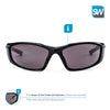 SolidWork SW8317 professional safety glasses with integrated side protection - eye protection with clear, fog-free, scratch-resistant and UV protective coated lenses - Spectacles