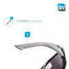 SolidWork SW8317 professional safety glasses with integrated side protection - eye protection with clear, fog-free, scratch-resistant and UV protective coated lenses - Spectacles