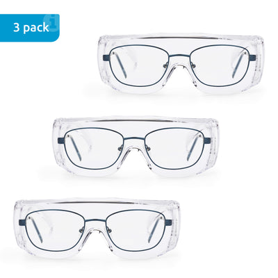 SolidWork SW8319 professional safety glasses with integrated side protection - eye protection with clear, fog-free, scratch-resistant and UV protective coated lenses - Spectacles (Clear Glasses)