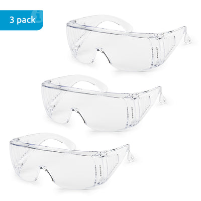 SolidWork SW8319 professional safety glasses with integrated side protection - eye protection with clear, fog-free, scratch-resistant and UV protective coated lenses - Spectacles (Clear Glasses)
