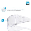 SolidWork SW8319 professional safety glasses with integrated side protection - eye protection with clear, fog-free, scratch-resistant and UV protective coated lenses - Spectacles (Clear Glasses)