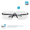 SolidWork SW8322 professional safety glasses with integrated side protection - eye protection with clear, fog-free, scratch-resistant and UV protective coated lenses - Spectacles for shooting