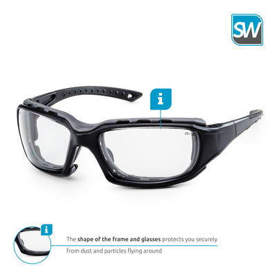 SolidWork SW8323 premium safety glasses for shooting | eye protection for pro gun shooters
