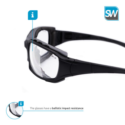 SolidWork SW8323 premium safety glasses for shooting | eye protection for pro gun shooters