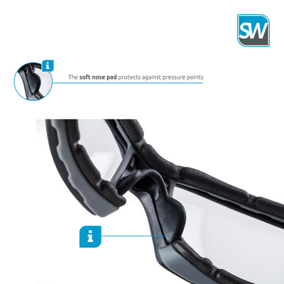 SolidWork SW8323 premium safety glasses for shooting | eye protection for pro gun shooters