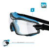 SolidWork SW8324 Safety Goggles with universal fit, Safety Glasses with Clear, Fog-Free, Anti Scratch and UV Protection Coated Lenses, Spectacles for Eye Protection
