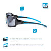 SolidWork professional safety glasses with integrated side protection - eye protection with clear, fog-free, scratch-resistant and UV protective coated lenses - Spectacles incl. storage bag