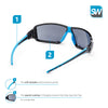 SolidWork professional safety glasses with integrated side protection - eye protection with clear, fog-free, scratch-resistant and UV protective coated lenses - Spectacles incl. storage bag