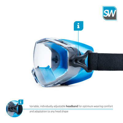 SolidWork SW8301 Safety Goggles with universal fit